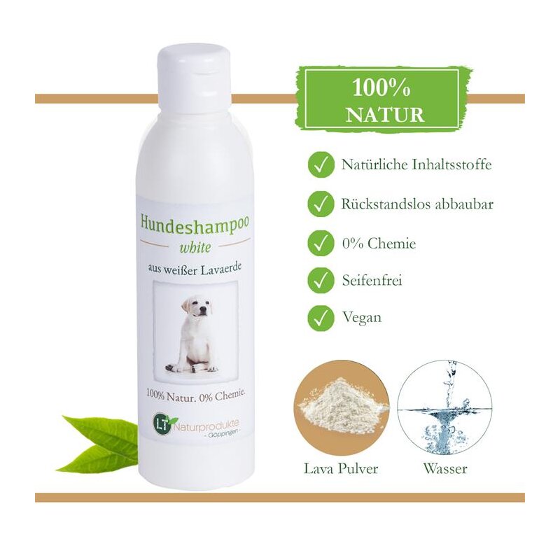 Hundeshampoo White Strahlend Wei Es Fell Ohne Chemie